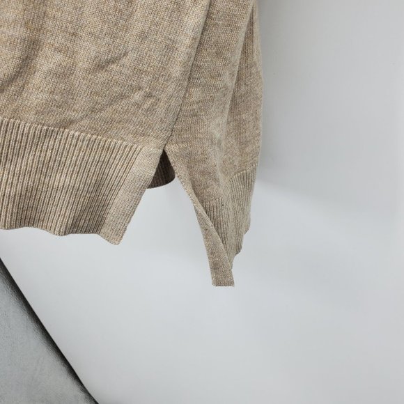 Loft Ann Taylor Cowl Neck Women's Tan Pullover Sweater Size Medium - Picture 8 of 11